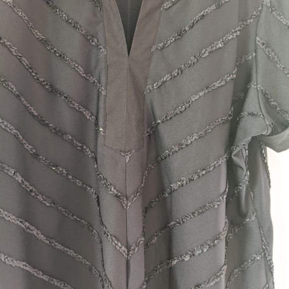 Selene Sport vintage black pullover top, size 1X - Picture 3 of 5